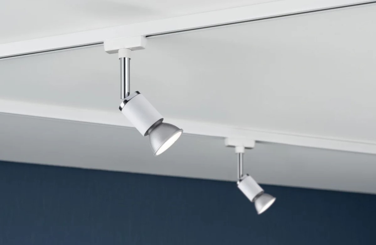 Spot s kloubem bílý pro kolejnice Urail